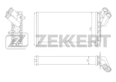 ZEKKERT mk5068 -  Теплообменник, отопление салона