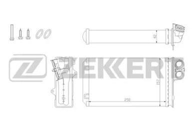 ZEKKERT mk5078 -  Теплообменник, отопление салона