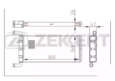 ZEKKERT mk5079 -  Теплообменник, отопление салона