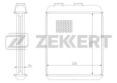 ZEKKERT mk5081 -  Теплообменник, отопление салона