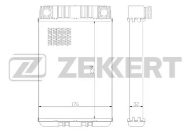 ZEKKERT mk5082 -  Теплообменник, отопление салона