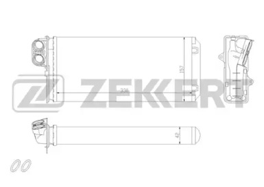 ZEKKERT mk5092 -  Теплообменник, отопление салона
