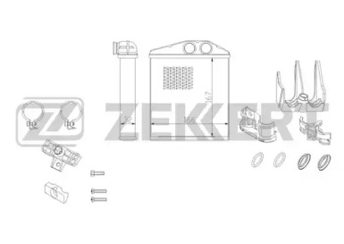 ZEKKERT mk5096 -  Теплообменник, отопление салона