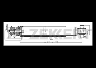 ZEKKERT sg2065 -  Амортизатор подвески газовый, задний