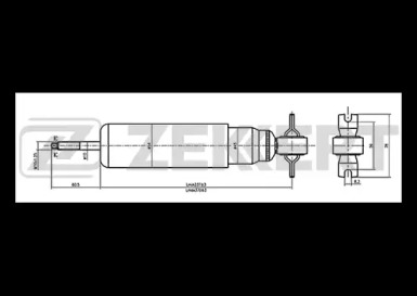 ZEKKERT sg2089 -  Амортизатор подвески газовый, задний