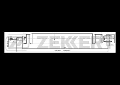 ZEKKERT sg2463 -  Амортизатор подвески газовый, задний