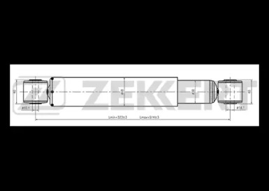 ZEKKERT sg2586 -  Амортизатор подвески газовый, задний