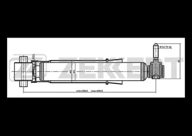 ZEKKERT sg2768 -  Амортизатор подвески газовый, задний