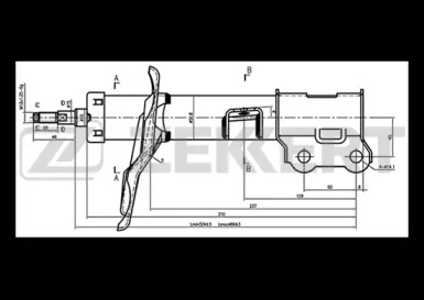 ZEKKERT sg4312 -  Амортизатор