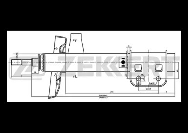 ZEKKERT sg4332 -  Стойка амортизационная передняя