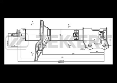 ZEKKERT sg4470 -  Амортизатор