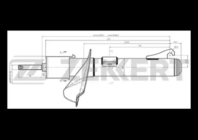 ZEKKERT sg4532 -  Стойка амортизационная передняя