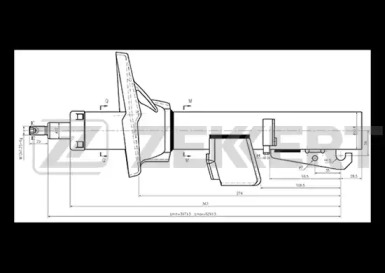ZEKKERT sg4601 -  Стойка амортизационная задняя