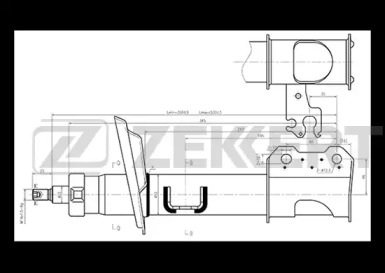 ZEKKERT sg4725 -  Амортизатор