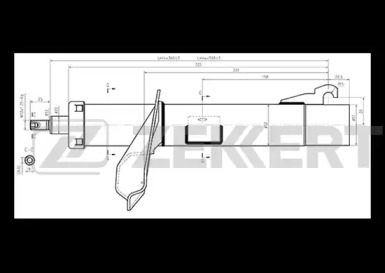 ZEKKERT sg5026 -  Стойка амортизационная газовая, передняя правая