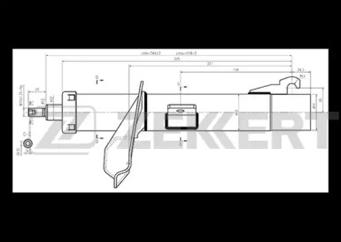 ZEKKERT sg5027 -  Стойка амортизационная газовая, передняя левая