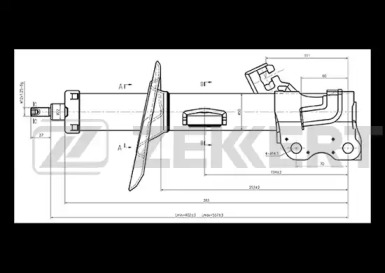 ZEKKERT sg5145 -  Амортизатор