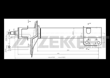 ZEKKERT sg6239 -  Стойка амортизационная газовая, задняя правая
