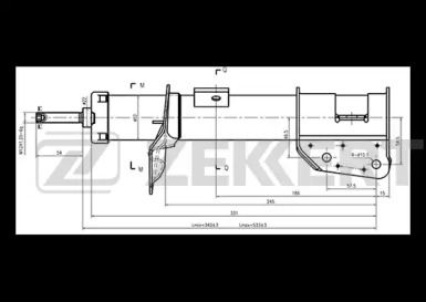 ZEKKERT sg6245 -  Амортизатор