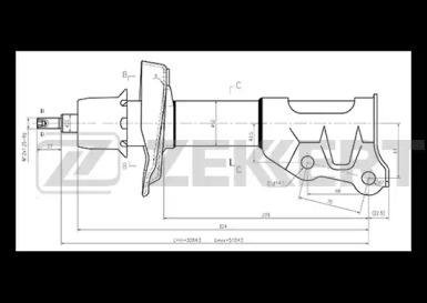 ZEKKERT sg6254 -  Амортизатор