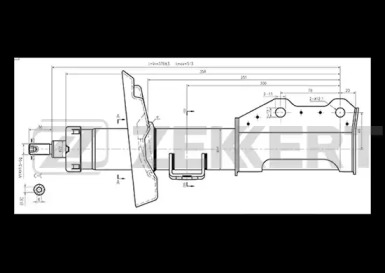 ZEKKERT sg6262 -  Стойка амортизационная правая
