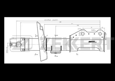 ZEKKERT sg6263 -  Стойка амортизационная левая
