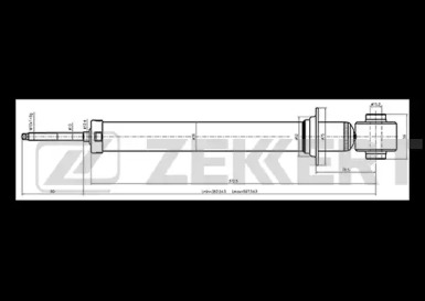 ZEKKERT sg6272 -  Амортизатор подвески газовый, задний