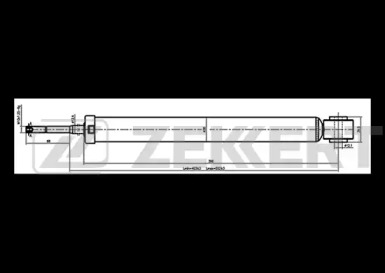 ZEKKERT sg6276 -  Амортизатор подвески газовый, задний