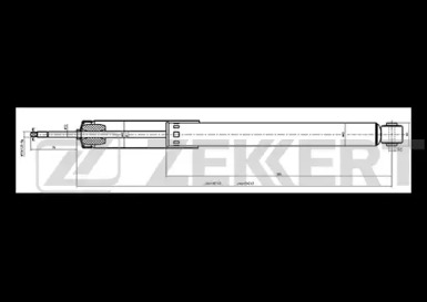 ZEKKERT sg6284 -  Амортизатор подвески газовый, передний