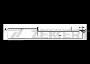ZEKKERT sg6285 -  Амортизатор подвески газовый, задний