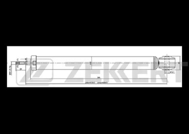 ZEKKERT sg6295 -  Амортизатор подвески газовый, задний