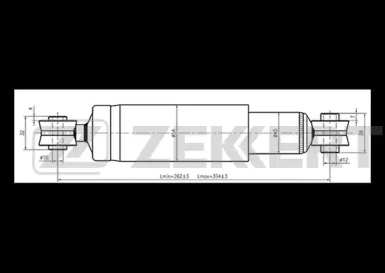 ZEKKERT sg6298 -  Амортизатор подвески газовый, задний