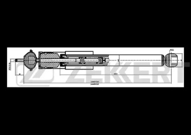 ZEKKERT sg6310 -  Амортизатор подвески газовый, передний