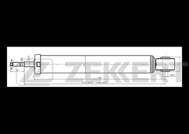ZEKKERT sg6312 -  Амортизатор подвески газовый