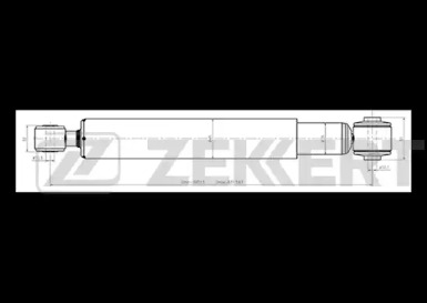 ZEKKERT so2027 -  Амортизатор подвески масляный, задний