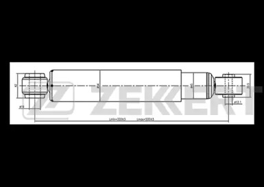 ZEKKERT so2047 -  Амортизатор подвески масляный, задний