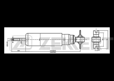 ZEKKERT so2158 -  Амортизатор подвески масляный, задний