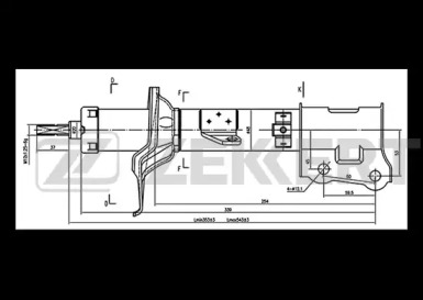 ZEKKERT so4211 -  Стойка амортизационная масляная, задняя левая