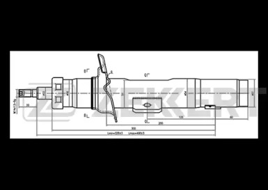 ZEKKERT so4212 -  Стойка амортизационная масляная, передняя правая