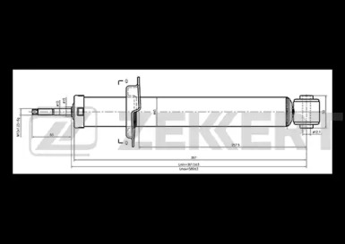 ZEKKERT so6171 -  Амортизатор подвески масляный, задний