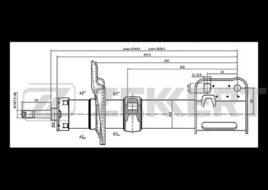 ZEKKERT so6176 -  Амортизатор подвески масляный, передний правый