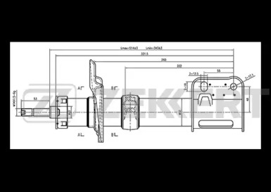 ZEKKERT so6177 -  Амортизатор