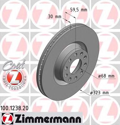ZIMMERMANN 100123820 -  Тормозной диск