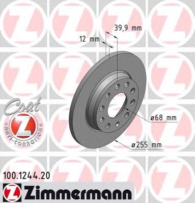 ZIMMERMANN 100124420 -  Тормозной диск