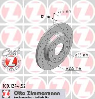 ZIMMERMANN 100124452 -  Тормозной диск