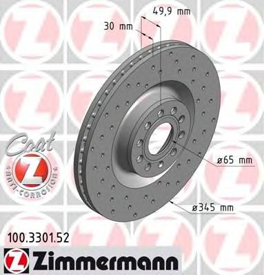 ZIMMERMANN 100330152 -  Тормозной диск