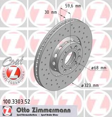 ZIMMERMANN 100330352 -  Тормозной диск
