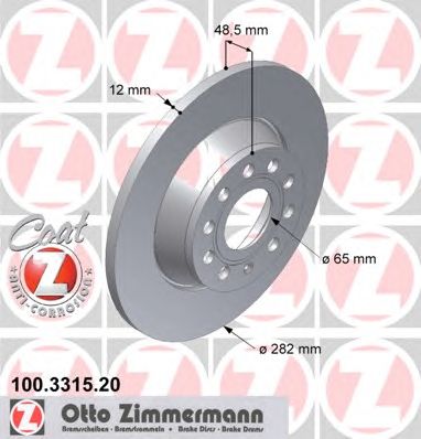 ZIMMERMANN 100331520 -  Тормозной диск