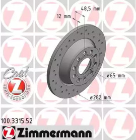 ZIMMERMANN 100331552 -  Тормозной диск
