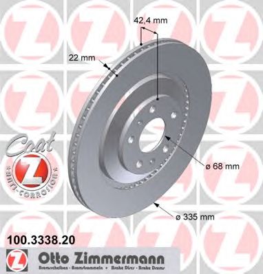 ZIMMERMANN 100333820 -  Тормозной диск